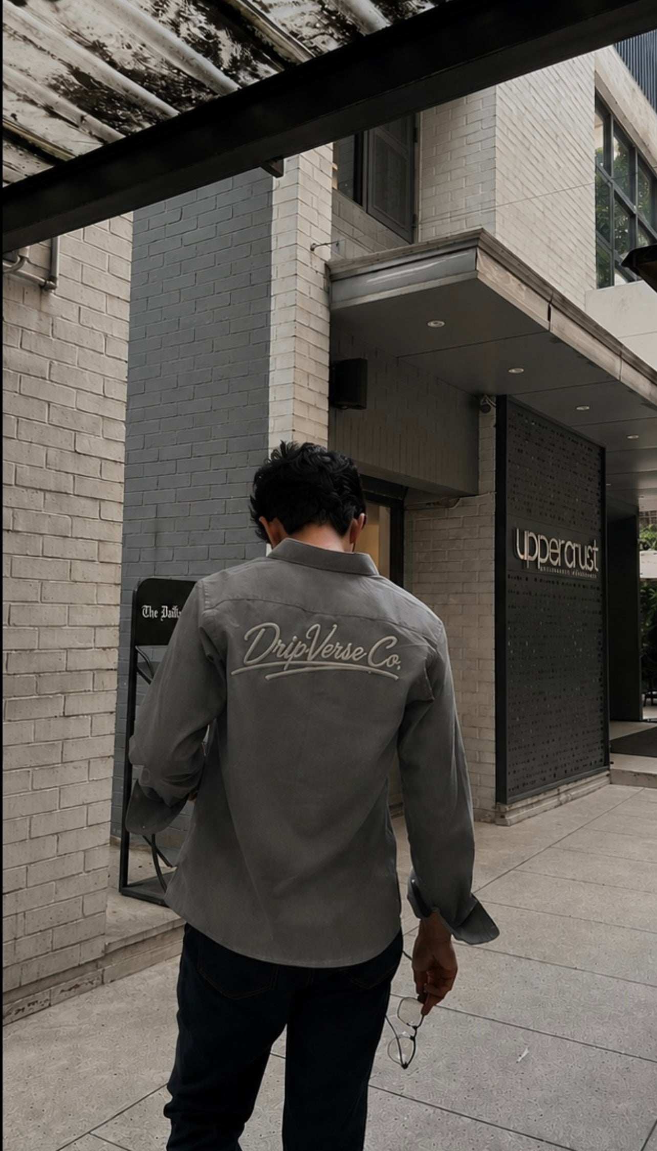 Dripverse Long Sleeve Shirt- Grey