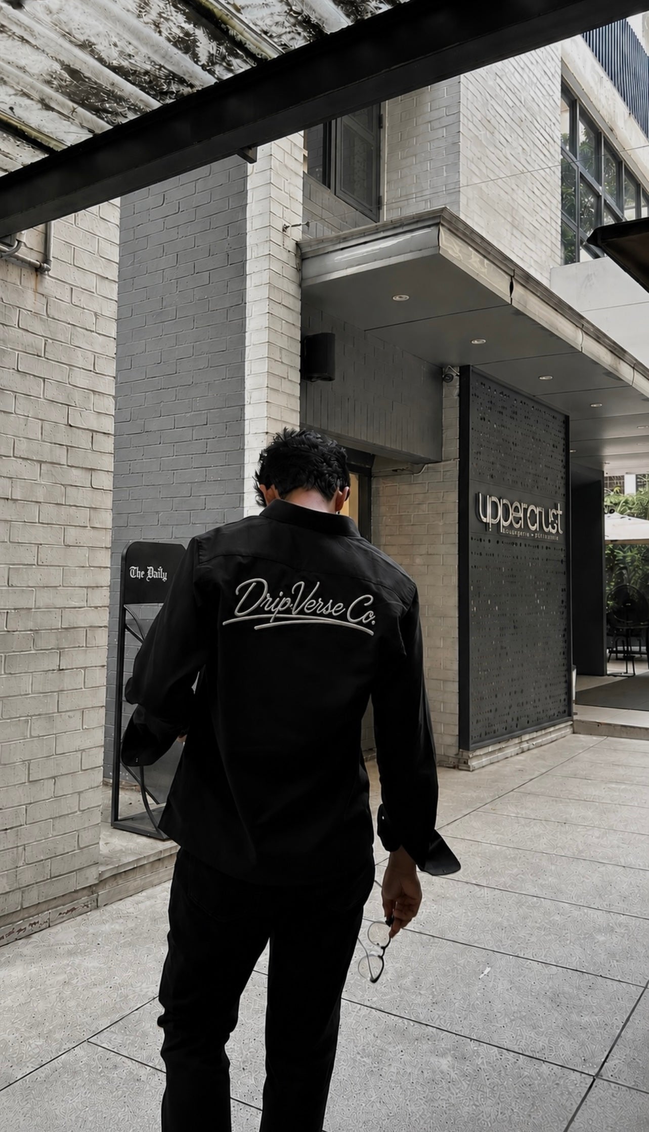 Dripverse Long Sleeve Shirt- Black