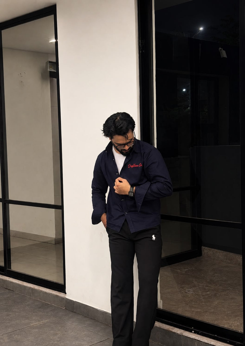Dripverse Overshirt-01 (Navy Blue)