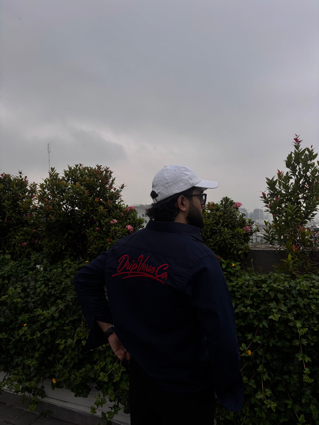 Dripverse Overshirt-01 (Navy Blue)