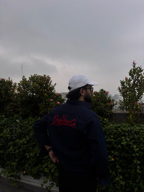 Dripverse Overshirt-01 (Navy Blue)