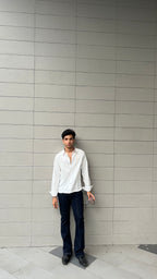 Dripverse Long Sleeve Shirt- Off White