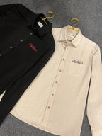 Round Pocket Linen Shirt